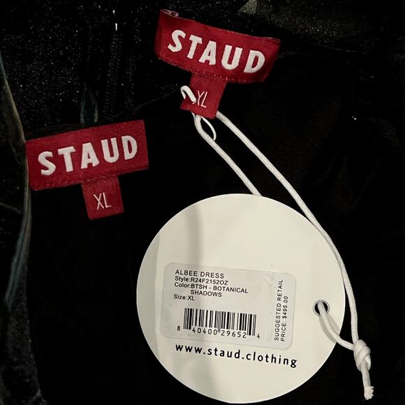 NEW NWT STAUD Albee Maxi Dress in Botanical Shadows Floral - Picture 9 of 10